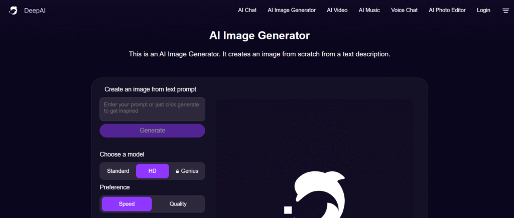 Deep AI Image Generator